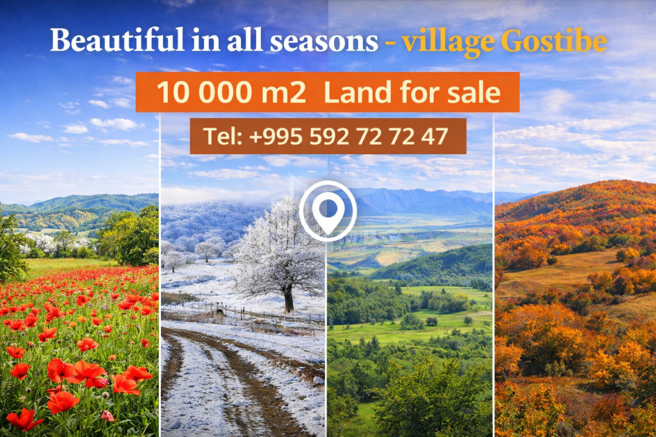 For Sale Country Land In Zemo Gostibe, Kaspi