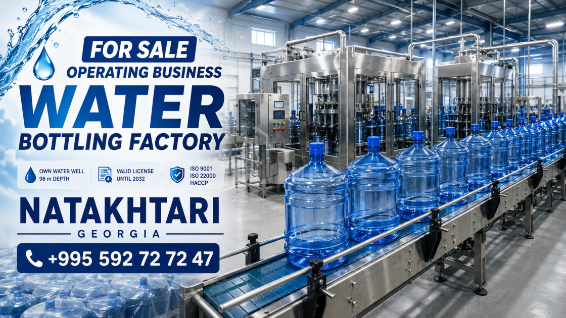 For Sale Water bottling factory Commercial In Natakhtari, Mtskheta
