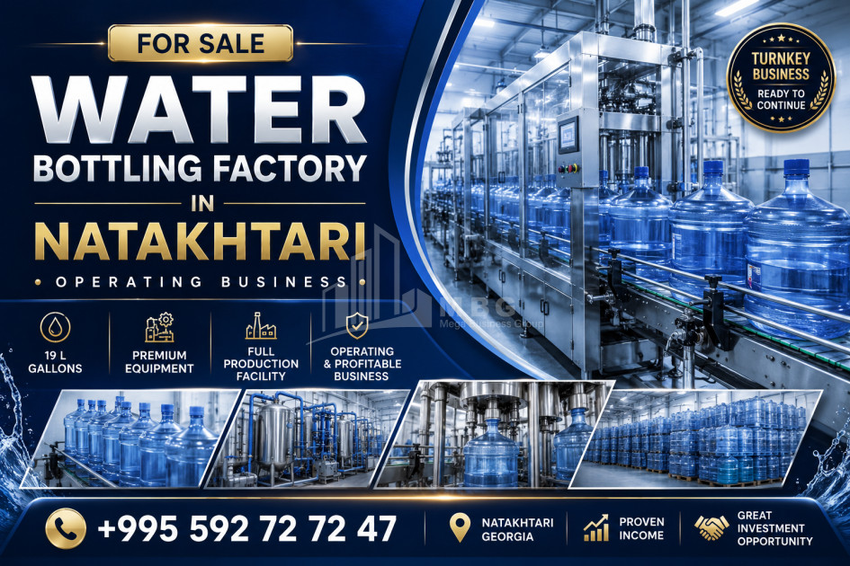 For Sale Water bottling factory Commercial In Natakhtari, Mtskheta