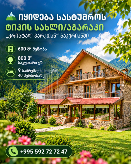 Продается Новостройка Дом - Вилла В Бакуриани, Боржоми