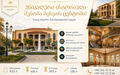 Продается Здание Коммерческий В Мцхете