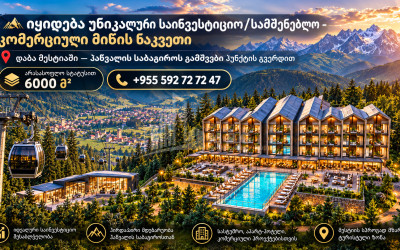 Продается Строительство - Инвестиционная Земля В Курорт Хацвали, Местия