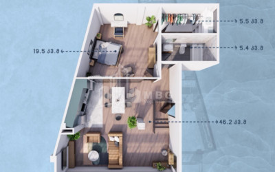 For Sale New building Flat In the Lisi, Tsatskhvebi Street, Saburtalo District
