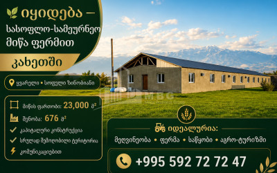 Продается Фермерские земли - Пастбища Земля В Зинобиани, Кварели