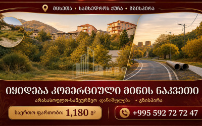 Продается Коммерческий - универсальный Земля В Мцхете