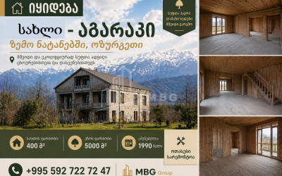 Продается Старое здание Дом - Вилла В Земо Натанеби, Озургети